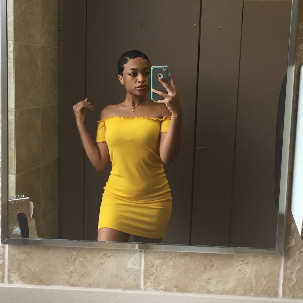 Yellow Mini Dress